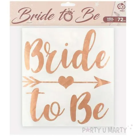 welon bride to be go girls rozowe zloto godan 72 cm