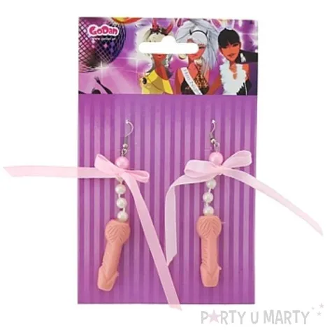 wesole kolczyki na wieczor panienski