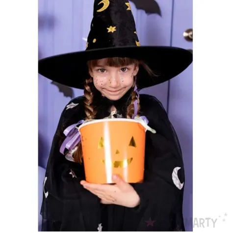 wiaderka na cukierki dynia i frankenstein halloween partydeco 13 5 cm