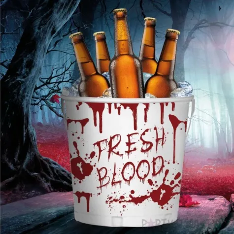 wiaderko cooler fresh blood bialy czerwony guirca 19 x 23 cm