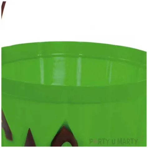 wiaderko na cukierki dynia halloween zielony guirca 30 cm