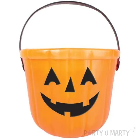 wiaderko na cukierki dynia pomaranczowe amscan