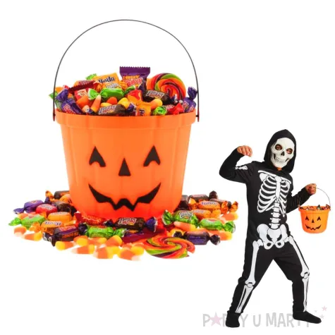 wiaderko na cukierki dynia pomaranczowy godan 18 5 x 15 cm