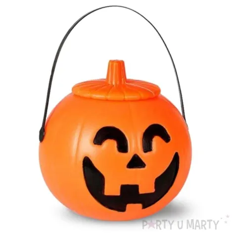 wiaderko na cukierki dynia urocza plastikowe guirca