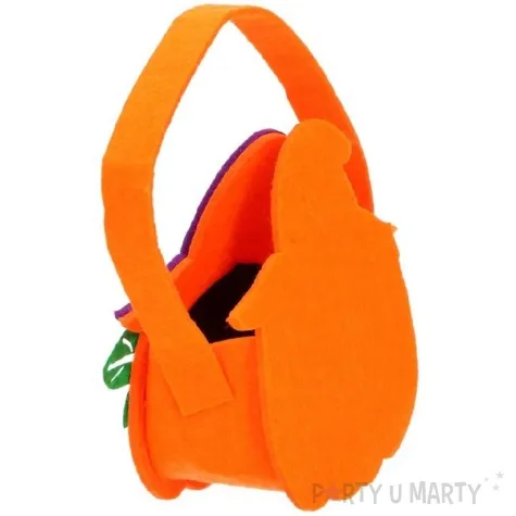 wiaderko na cukierki dynia w kapeluszu guirca 20 cm