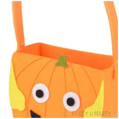wiaderko na cukierki dynia z filcu arpex