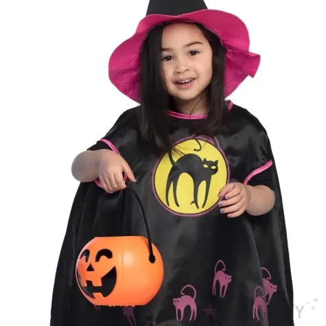 wiaderko na cukierki i slodycze na halloween dynia swiecaca grajaca