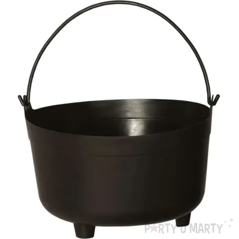 wiaderko na cukierki kociolek czarny guirca 32cm