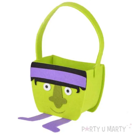 wiaderko na cukierki zombie w opasce filcowe arpex