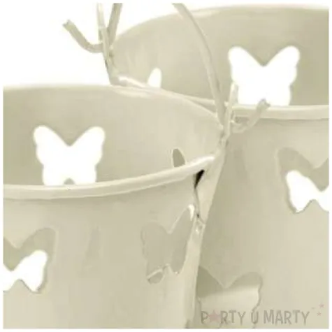 wiaderko na upominki elegant butterfly kosc sloniowa godan 2 szt