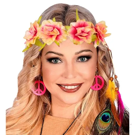 wianek kwiaty hawaje rozowy widmann