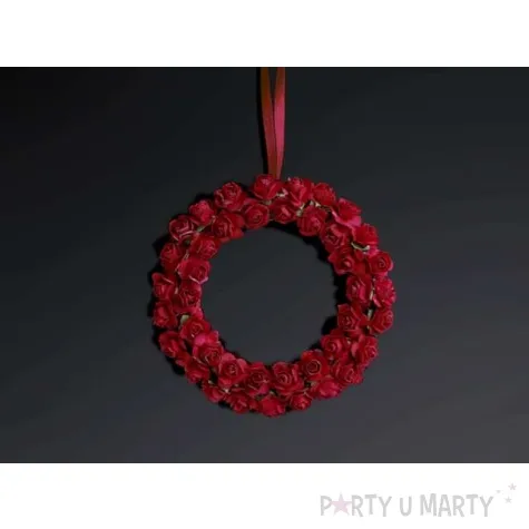 wianuszki z rozyczek bordowy 11cm 1op