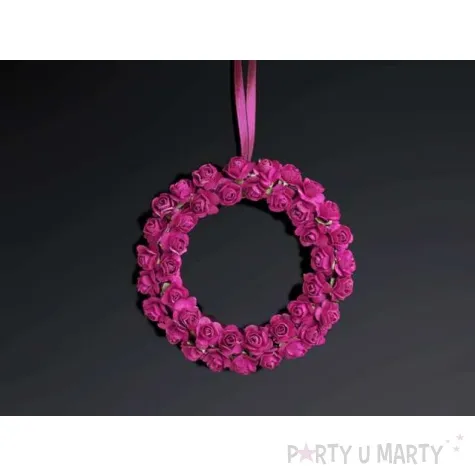 wianuszki z rozyczek fuksja 11cm 1op