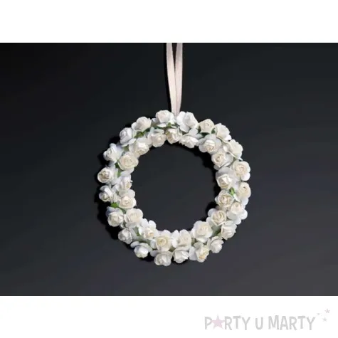 wianuszki z rozyczek kremowy 11cm 1op