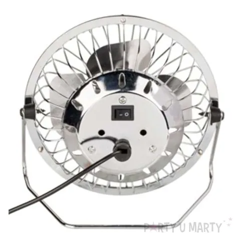 wiatrak wentylator retro usb ootb srebrny 15 cm