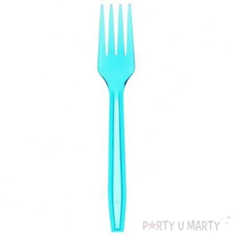 widelce blekitne transparentne 15 cm 10 szt
