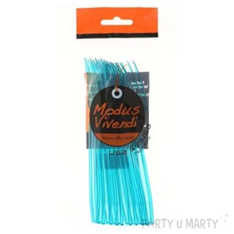 widelce blekitne transparentne 15 cm 10 szt