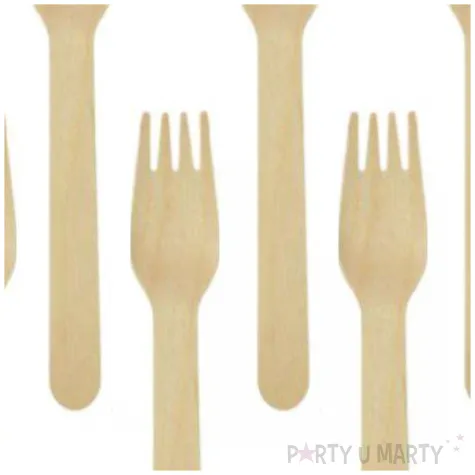 widelce drewniane classic eko naturalne arpex 8 szt