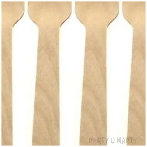 widelce drewniane classic naturalne ravi 6 szt