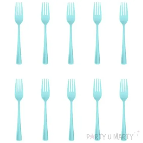 widelce plastikowe classic blekitne partypal 10 szt
