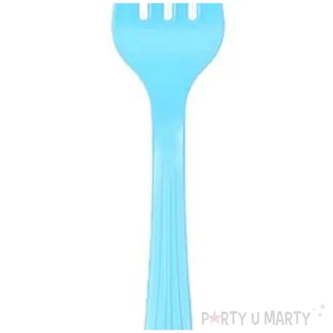 widelce plastikowe classic blekitne partypal 14 cm 20 szt