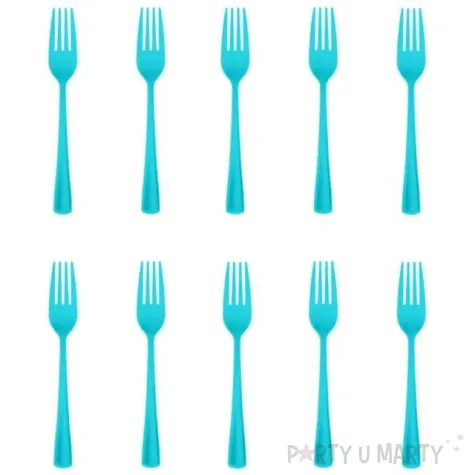 widelce plastikowe classic niebieskie partypal 10 szt