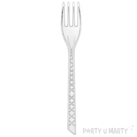 widelce plastikowe medium transparentne godan 100 szt