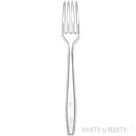 widelce plastikowe premium goldplast transparentne 19 cm 10 szt