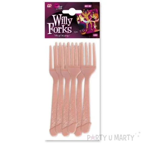 widelce plastikowe willy widmann 6 szt