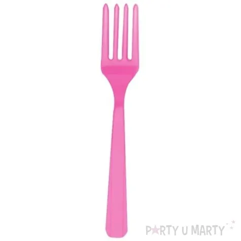 widelce rozowe 16 cm 20 szt