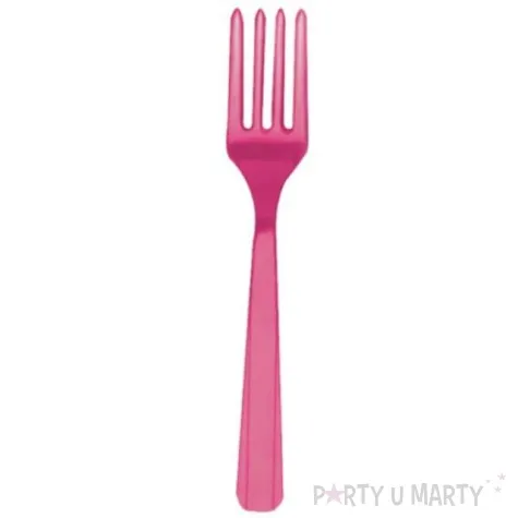 widelce rozowe ciemne 16 cm 20 szt