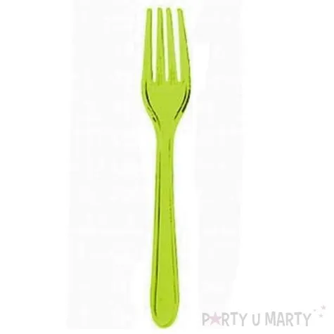 widelce zielone transparentne 15 cm 10 szt