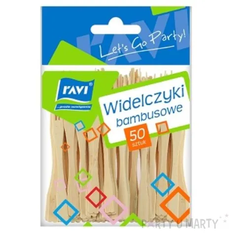 widelczyki bambusowe natural ravi 50 szt