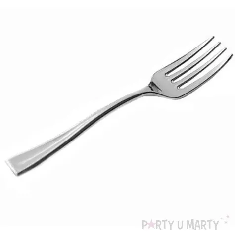 widelczyki plastikowe chromowane 10 cm 50 szt