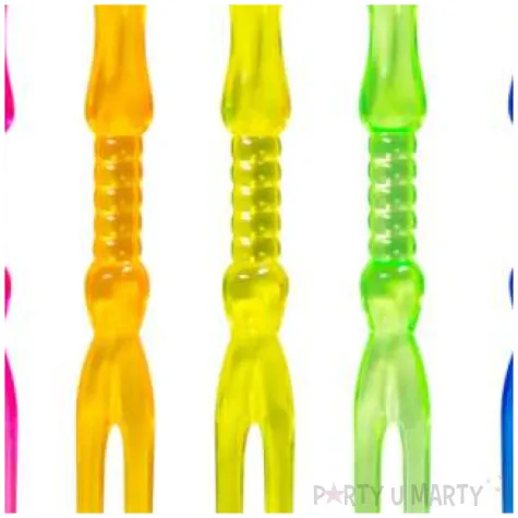 widelczyki plastikowe koktajlowe mix folat 11 cm 24 szt