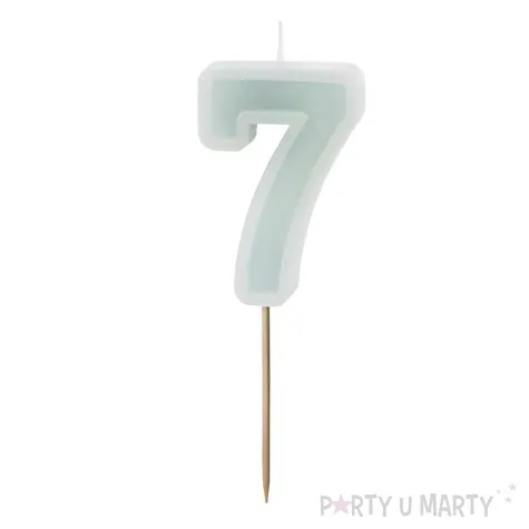 wieczka na tort cyfra 7 mi towy jasny partydeco 10 cm