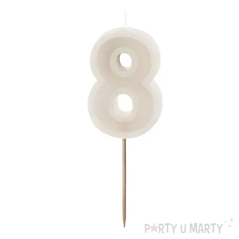 wieczka na tort cyfra 8 be owy partydeco 10 cm