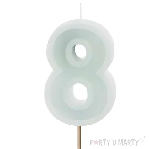 wieczka na tort cyfra 8 mi towy jasny partydeco 10 cm