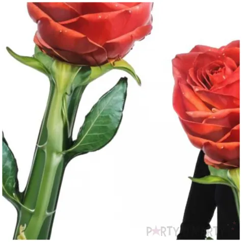 wielki balon w ksztalcie rozy na prezent walentynkowy i nie tylko 150 cm