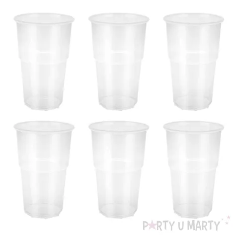 wielorazowe kubeczki plastikowe na grilla do piwa wielokrotnego uzytku 500 ml 6 szt