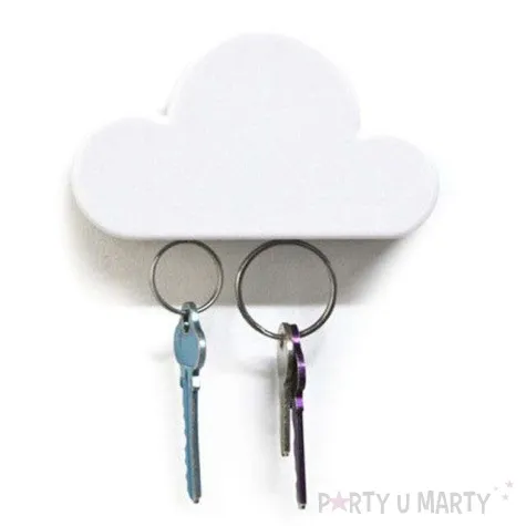 wieszak do kluczy magnetyczna chmurka biala