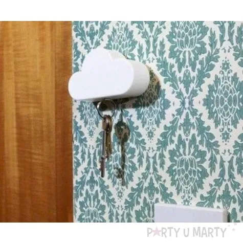 wieszak do kluczy magnetyczna chmurka biala