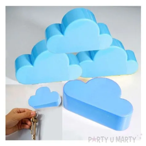 wieszak do kluczy magnetyczna chmurka blekitna