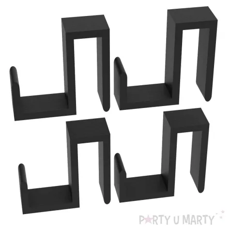 wieszak na grzejnik lazienkowy haczyk czarny 4 szt