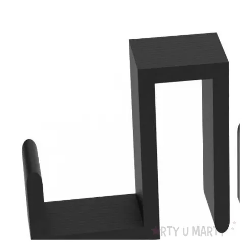 wieszak na grzejnik lazienkowy haczyk czarny 4 szt