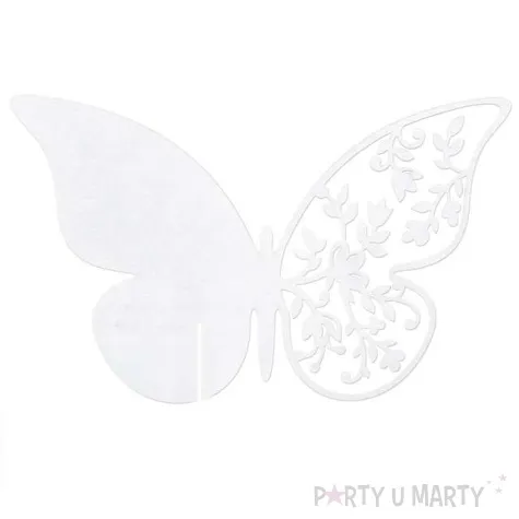 wizytowka na kieliszek motyl 10 szt