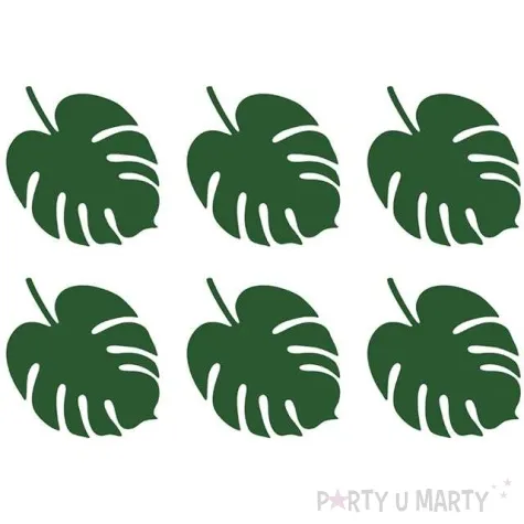 wizytowka na stol aloha monstera partydeco 6 szt