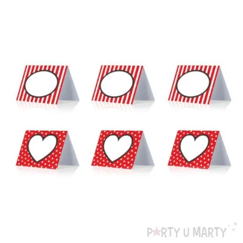 wizytowka na stol biedronka 6 szt