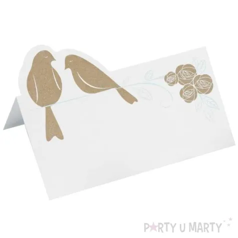 wizytowka na stol kraftowe golebie ginger ray 10 szt