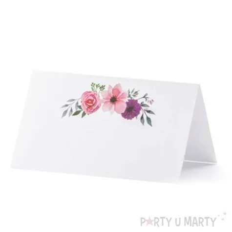 wizytowka na stol kwiaty lux partydeco 25 szt